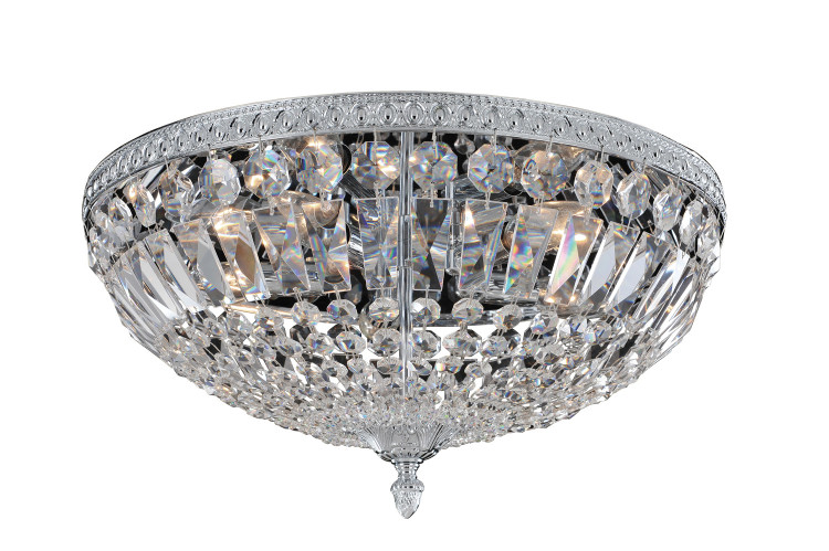 Allegri - 025943-010-FR001 - Five Light Flush Mount - Lemire - Chrome