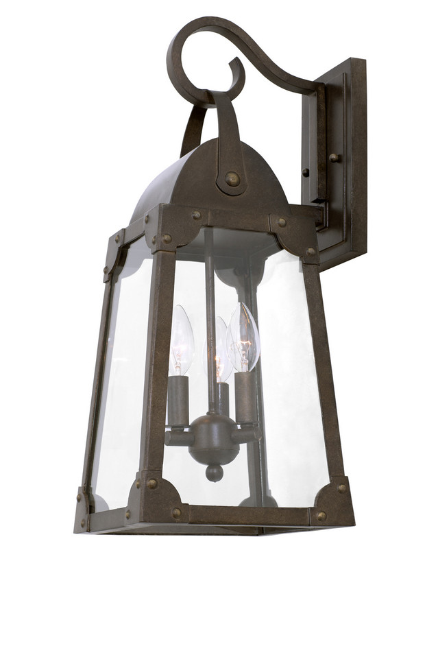 Kalco - 403722AGB - Three Light Wall Bracket - Arlington - Aged Bronze