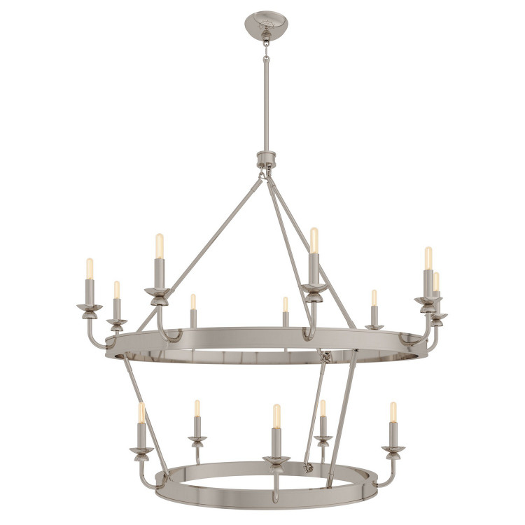 Robert Abbey - S269 - 14 Light Chandelier - William - Polished Nickel