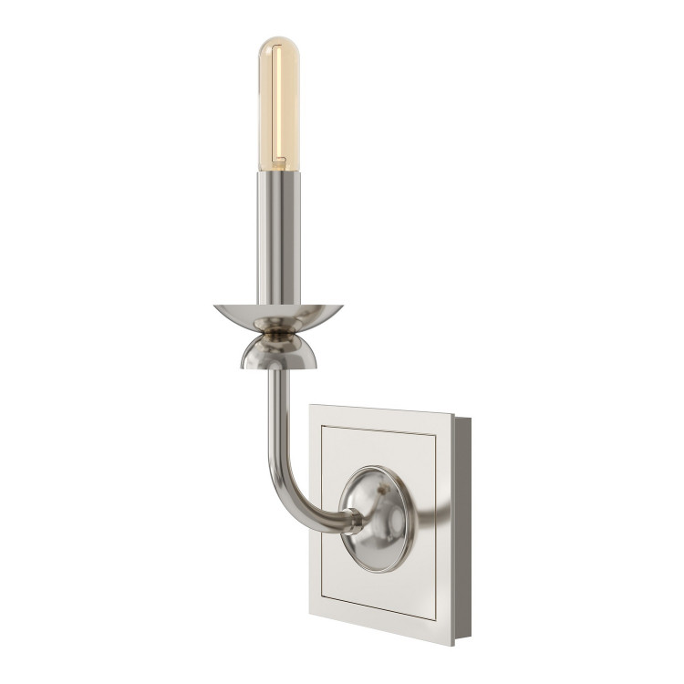 Robert Abbey - S273 - One Light Wall Sconce - William - Polished Nickel