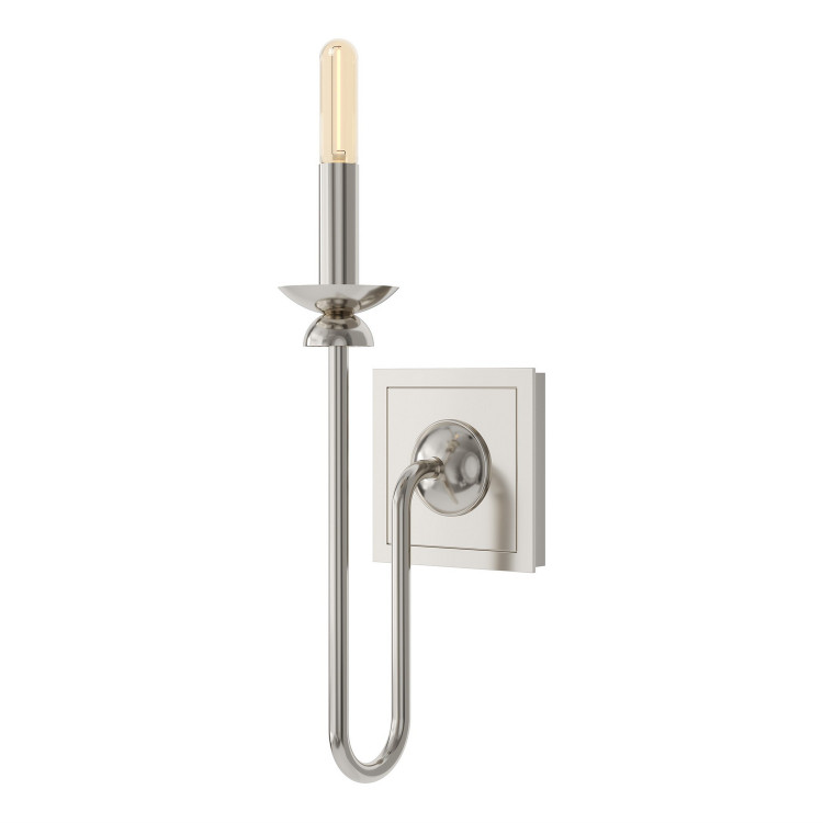 Robert Abbey - S275 - One Light Wall Sconce - William - Polished Nickel