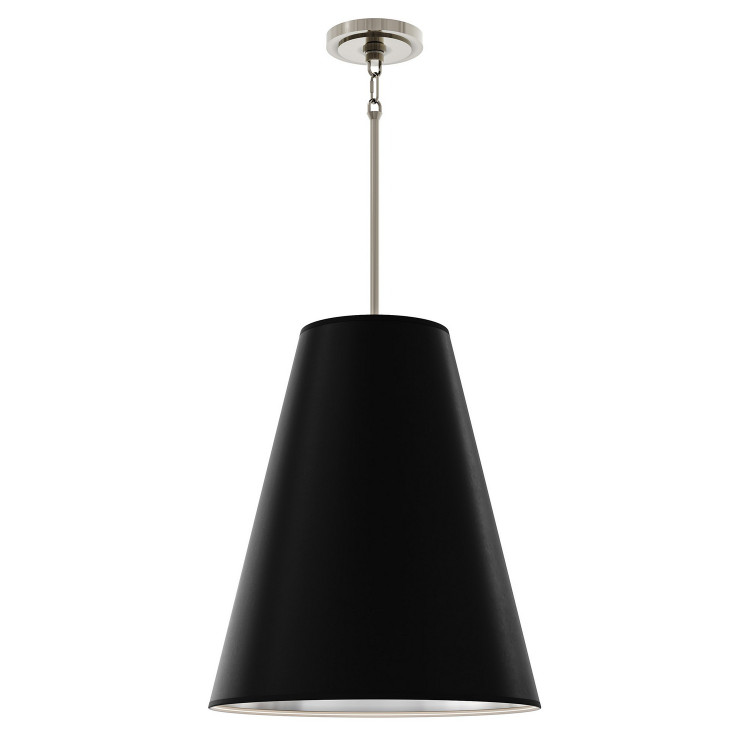 Robert Abbey - S494MOS - Four Light Pendant - Chrissy - Matte Obsidian Silver Painted w/Polished Nickel
