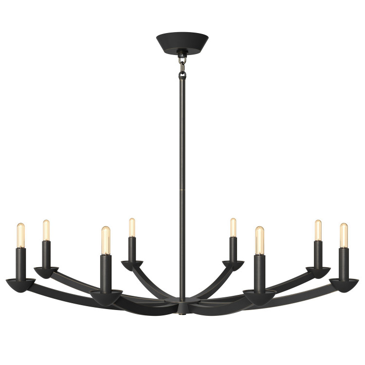 Robert Abbey - Z2953 - Eight Light Chandelier - Goldie - Deep Patina Bronze