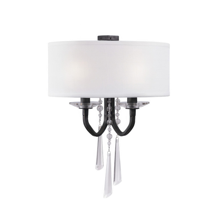Varaluz - 270K02OX - Two Light Wall Sconce - Barcelona - Black