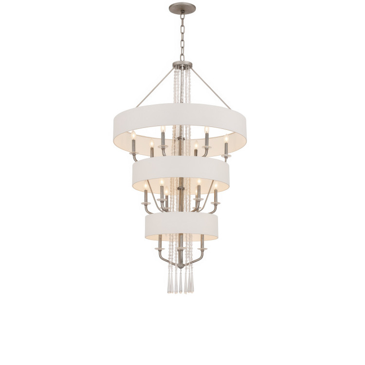 Varaluz - 270P15TR - 15 Light Pendant - Barcelona - Transcend Silver