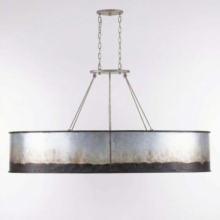 Varaluz - 323N07OG - Seven Light Linear Pendant - Cannery - Ombre Galvanized