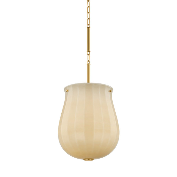Hudson Valley - 3113-AGB - One Light Pendant - Nevins - Aged Brass