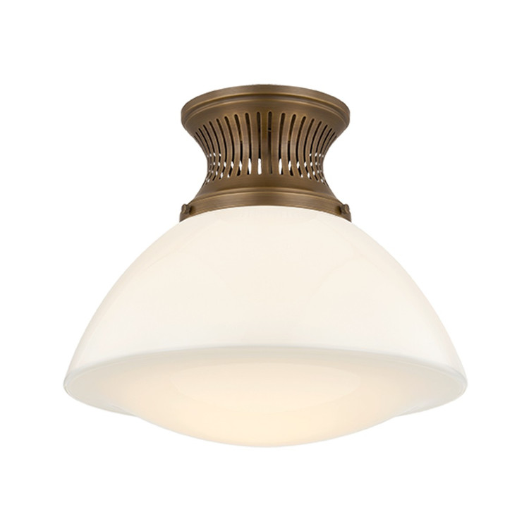 Hudson Valley - 4917-HB - One Light Flush Mount - Bruceville - Historic Bronze