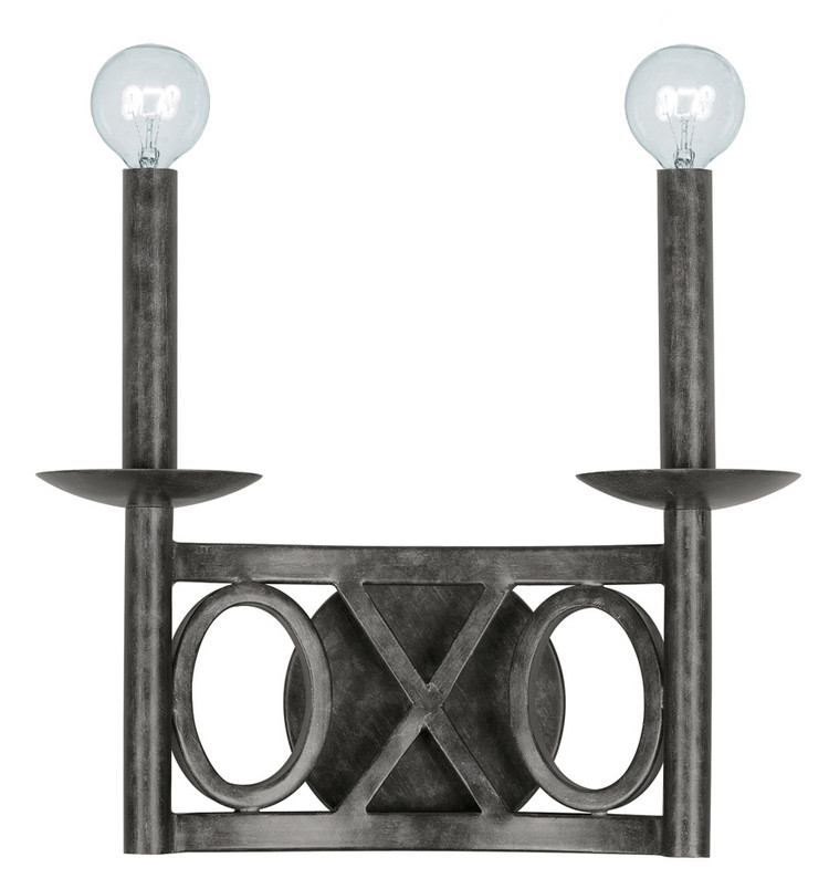 Crystorama - 9242-EB - Two Light Wall Mount - Odette - English Bronze