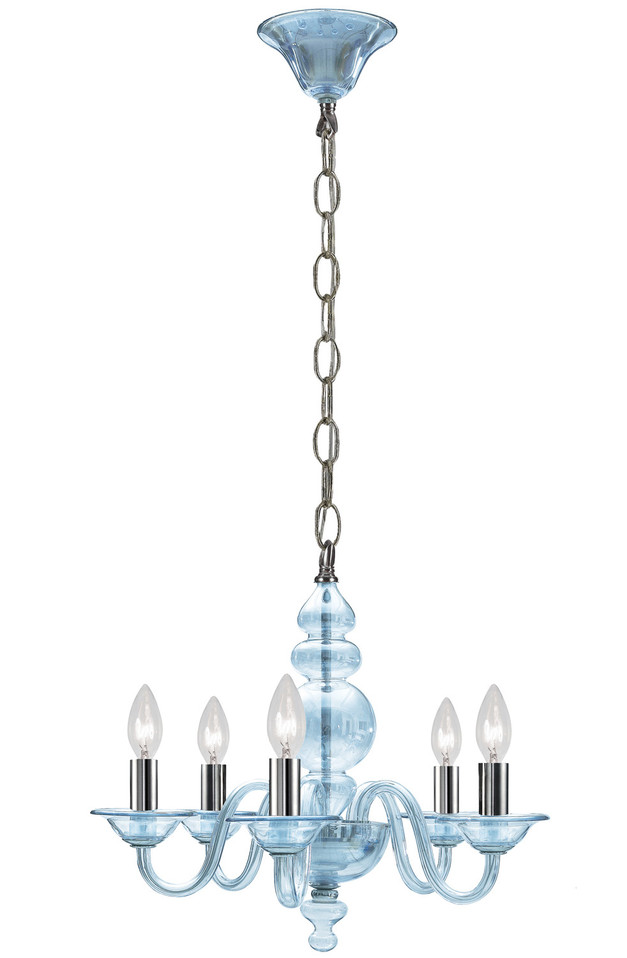 Crystorama - 9845-CH-IB - Five Light Mini Chandeliers - Harper - Polished Chrome