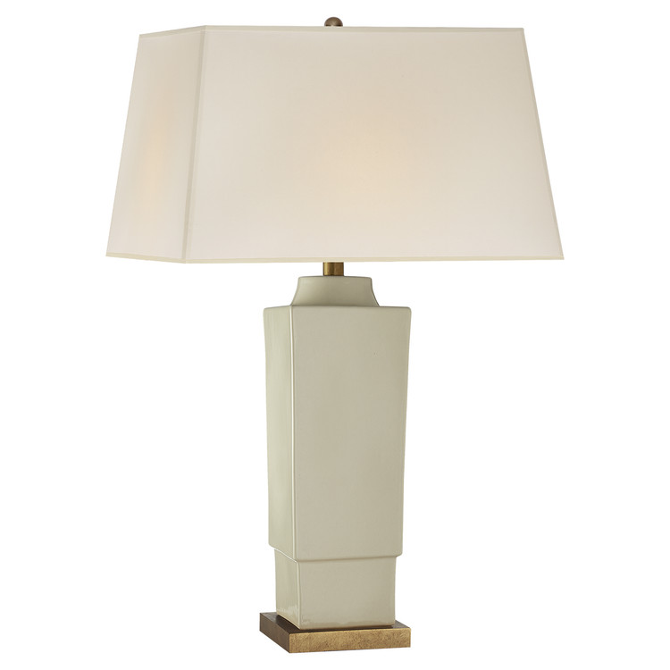 Visual Comfort Signature - CHA 8590ICO-NP - One Light Table Lamp - Khan - Coconut Porcelain