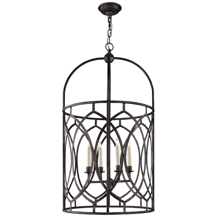 Visual Comfort Signature - CHC 2536AI - Six Light Lantern - Marquise - Aged Iron