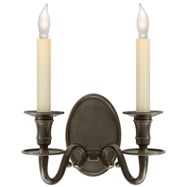 Visual Comfort Signature - CHD 1139BZ - Two Light Wall Sconce - Grosvenor House - Bronze