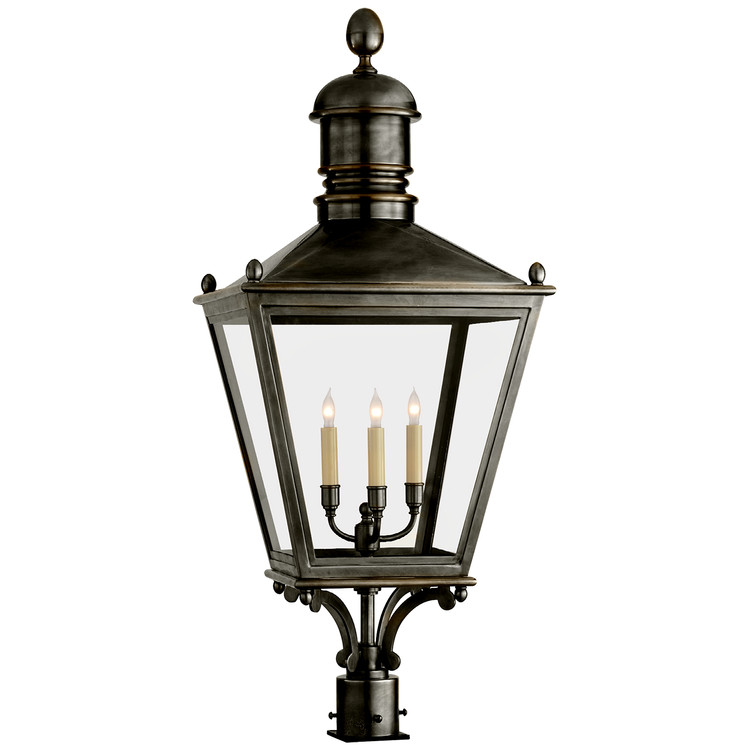 Visual Comfort Signature - CHO 7033BZ - Three Light Post Lantern - sussex3 - Bronze
