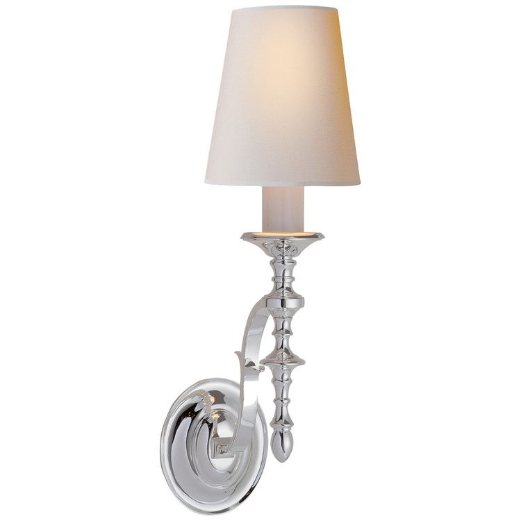 Visual Comfort Signature - TOB 2110PS-NP - One Light Wall Sconce - Chandler - Polished Silver