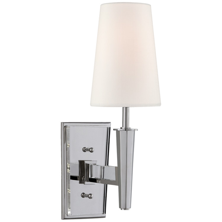 Visual Comfort Signature - TOB 2942PN-L - One Light Wall Sconce - Lyra - Polished Nickel and Crystal