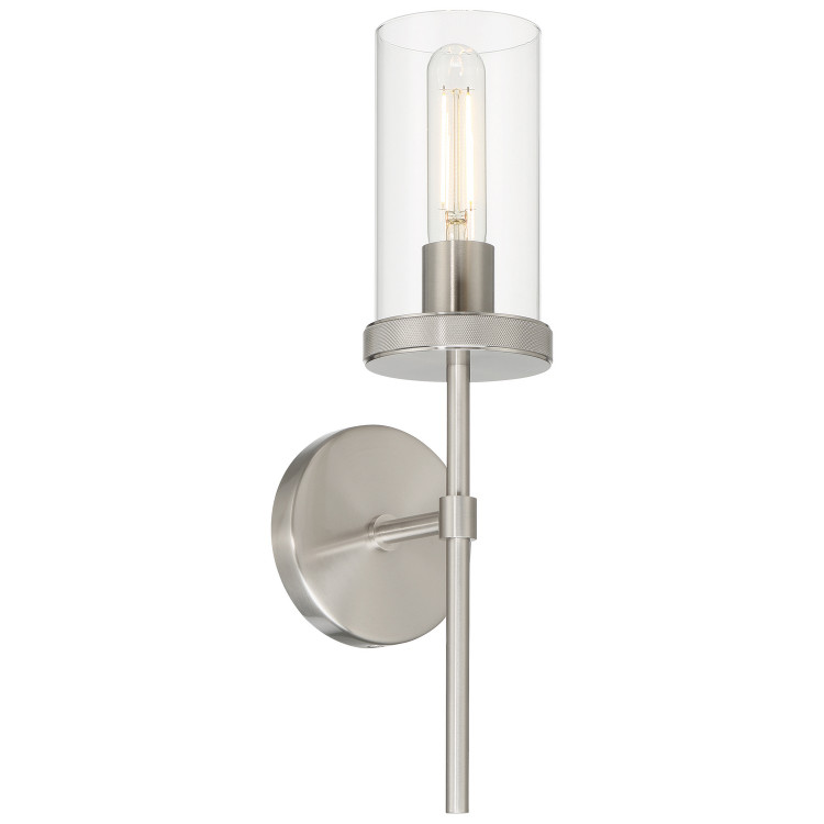 Access - 62308-BS/CLR - One Light Wall Sconce - Lily - Brushed Steel