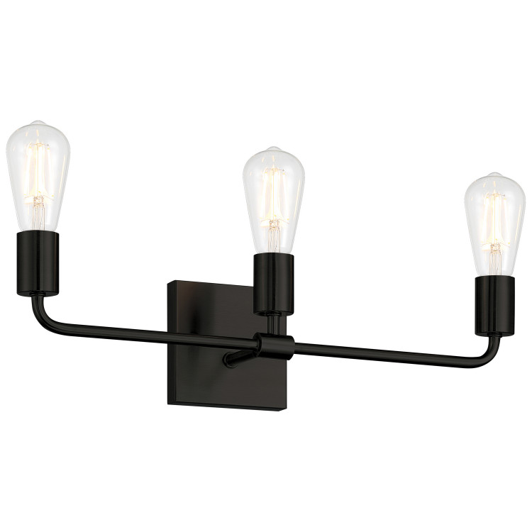 Access - 62443-MBL - Three Light Vanity - Virgin - Matte Black