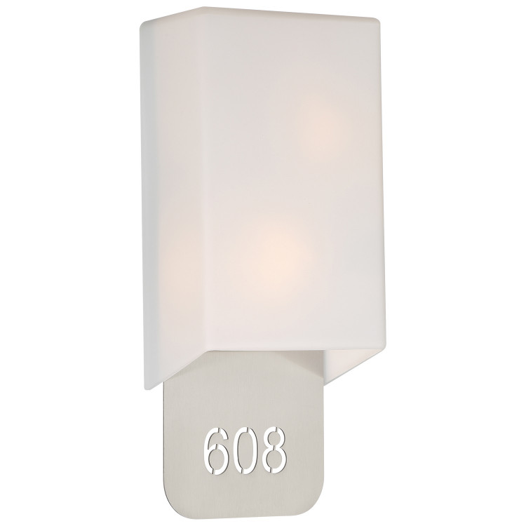 Access - SB-20008-BS/OPL - LED Address Light With Braille - Décor - Brushed Steel