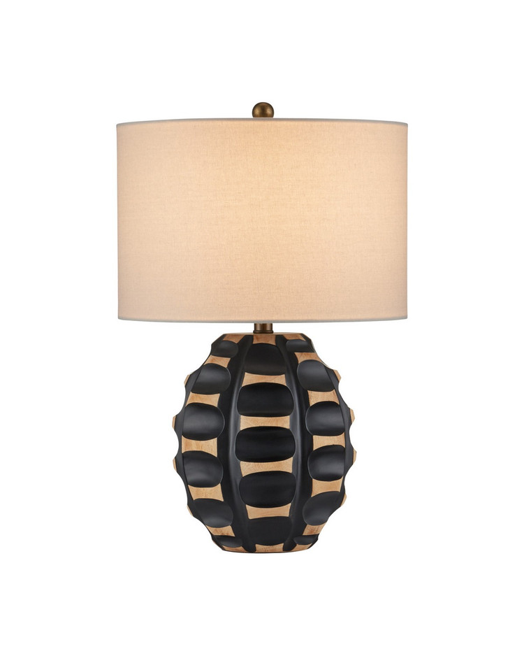 Currey and Company - 6000-1092 - One Light Table Lamp - Betel Nut - Black