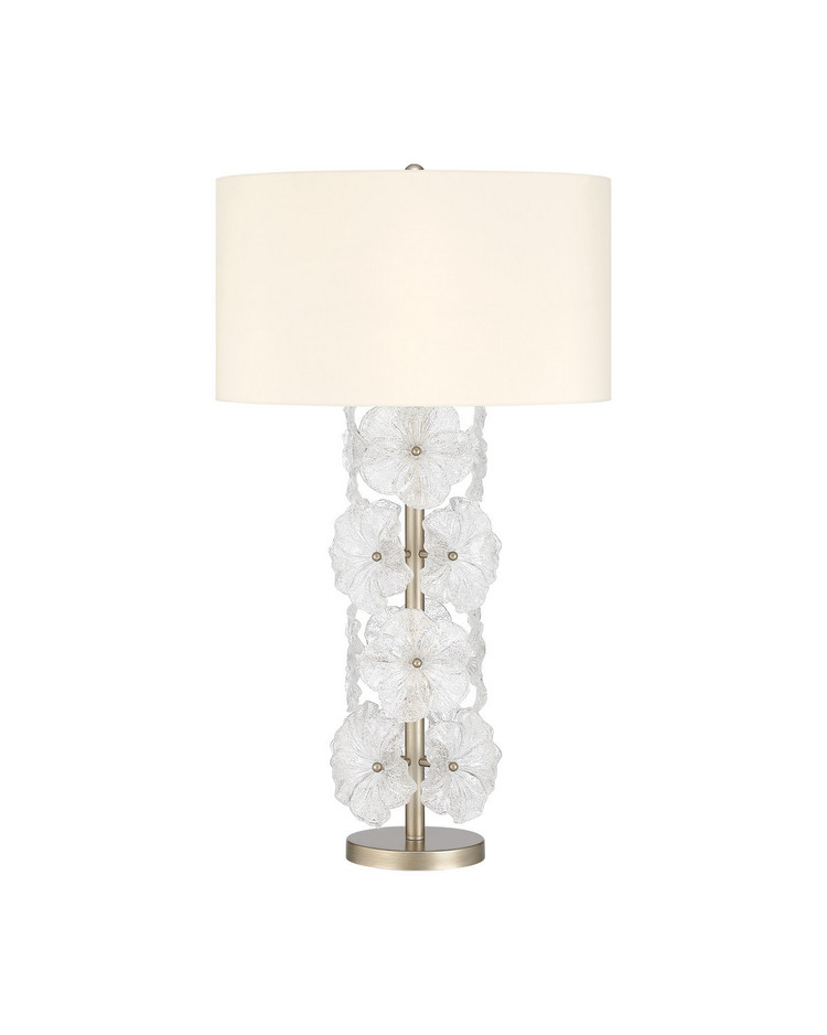 Currey and Company - 6000-1110 - One Light Table Lamp - Mallow - Clear / Champagne