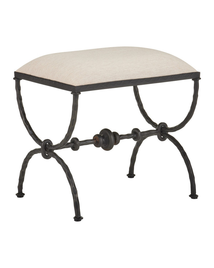Currey and Company - 7000-1252 - Ottoman - Agora - Bronze