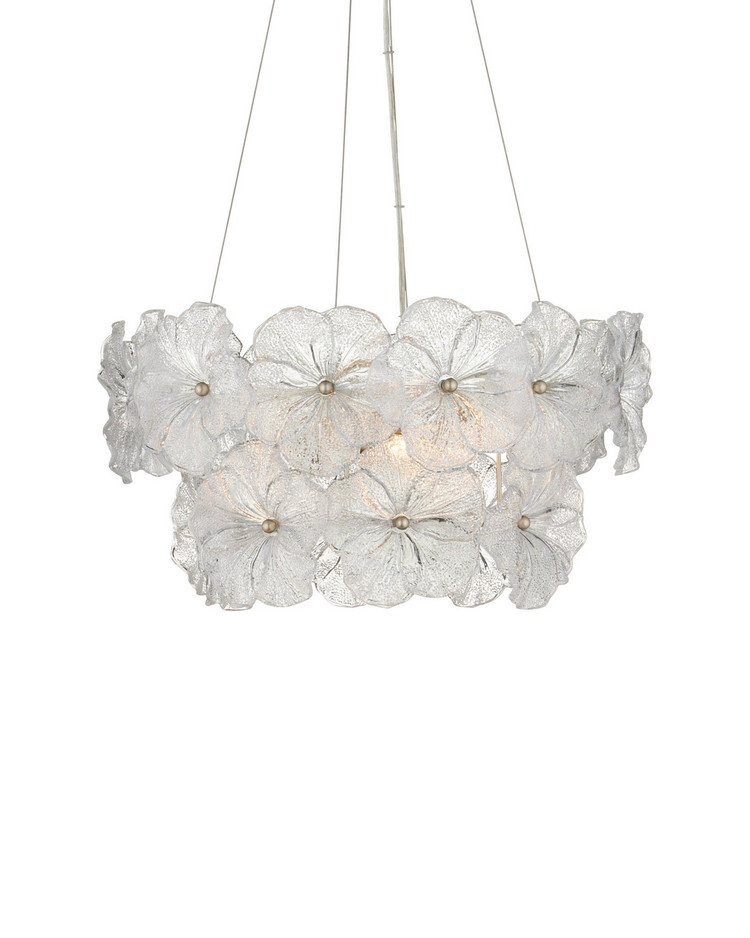 Currey and Company - 9000-1468 - Three Light Chandelier - Mallow - Clear / Champagne