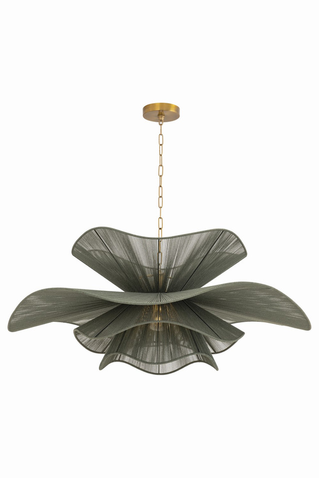 Mitzi - H1084701L-PBR - One Light Chandelier - Amanda - Patina Brass