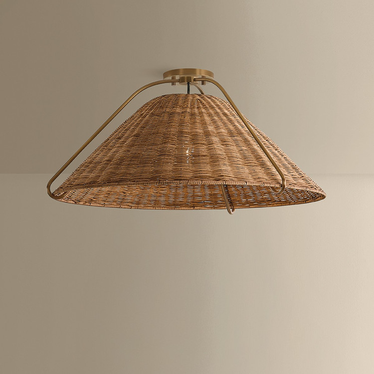 Troy Lighting - F4326-PBR - One Light Pendant - Richard - Patina Brass
