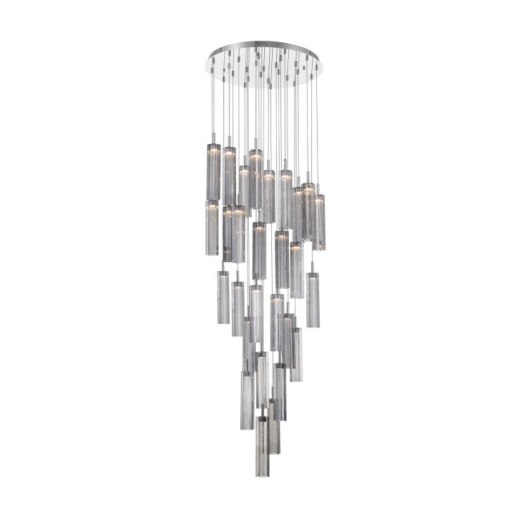 Crystorama - ADD-415-CH-SM - LED Pendant - Addis - Polished Chrome