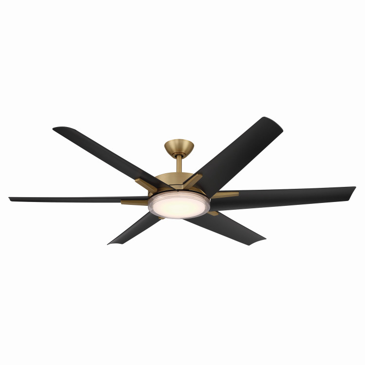 Minka Aire - F866L-HBR/CL - 65 Ceiling Fan - Deco - Heritage Brass
