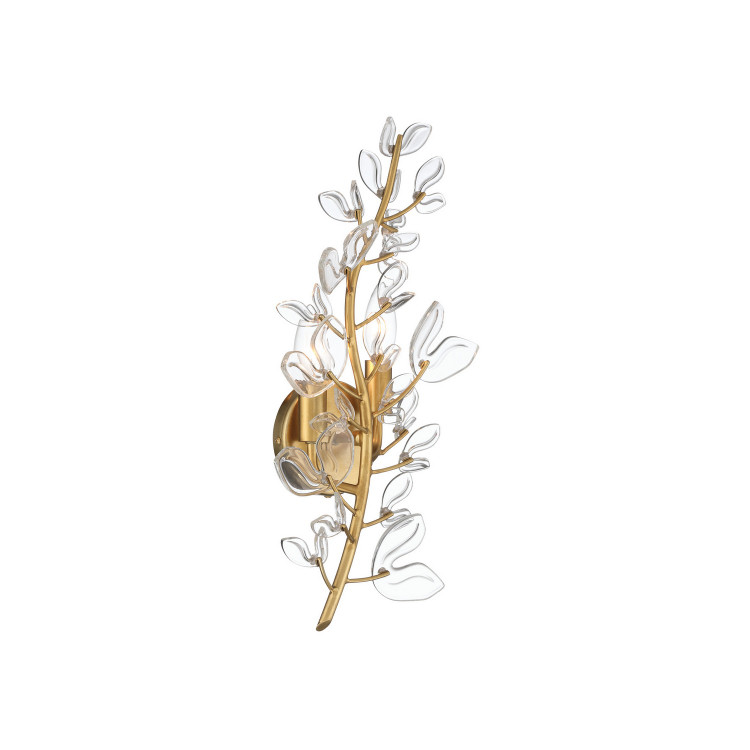Crystorama - BGT-331-SG-CL - Two Light Wall Sconce - Bridget - Soft Gold