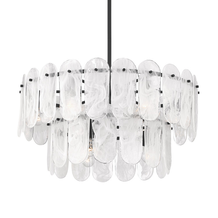 Minka-Lavery - 2599-899 - Nine Light Pendant - Oldmill - Dark Matte Black