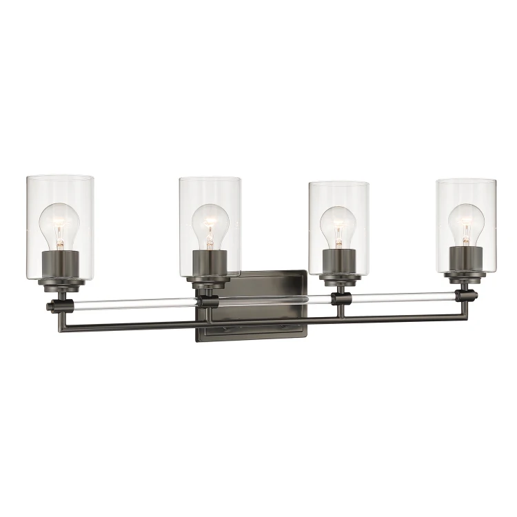 Minka-Lavery - 2644-749 - Four Light Vanity - Binsly - Rustic Gun Metal