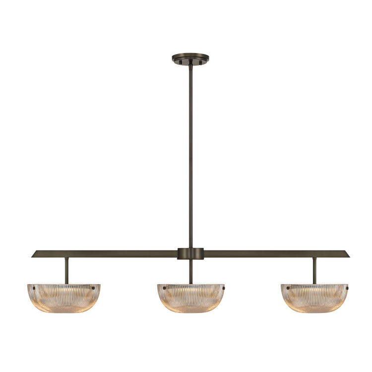 Savoy House - 1-1250-3-15 - LED Linear Chandelier - Hubbard - Mediterranean Bronze