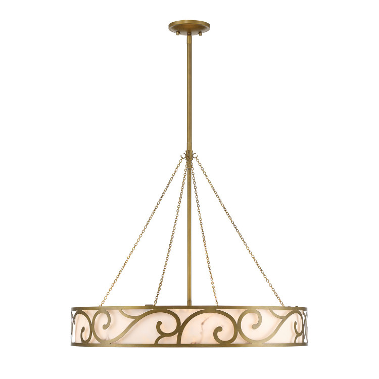 Savoy House - 1-1269-8-339 - Eight Light Chandelier - Halstead - Antique Patina