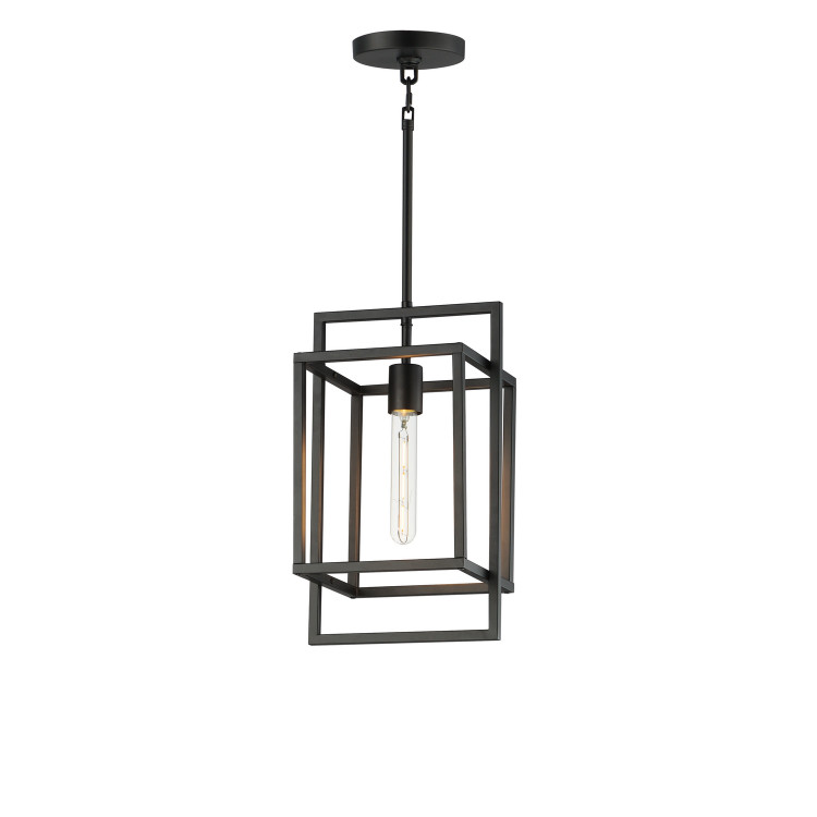 Maxim - 10411BK - One Light Pendant - Gridline - Black