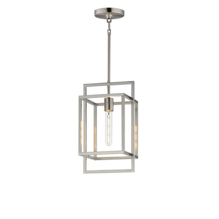 Maxim - 10411SN - One Light Pendant - Gridline - Satin Nickel