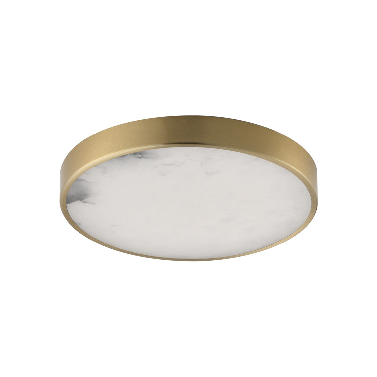 Maxim - 18214WANAB - LED Flush Mount - Slab - Natural Aged Brass