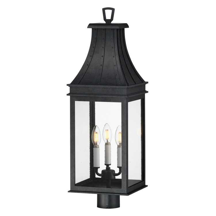 Maxim - 40989TCBKP - Three Light Outdoor Post Mount - Bramwell VX - Black Patina