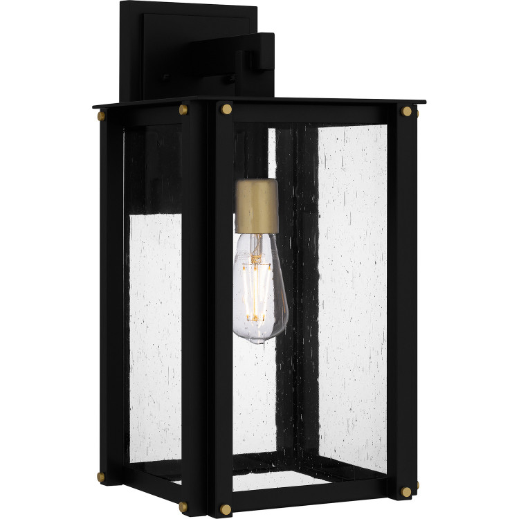 Quoizel - ROB8409MBK - One Light Outdoor Wall Mount - Robbins - Matte Black
