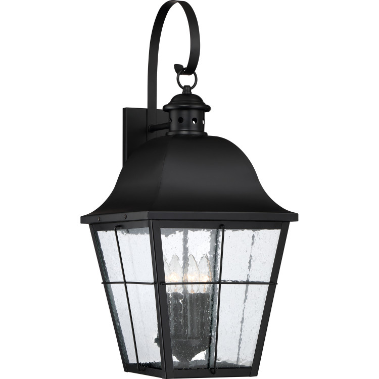 Quoizel - MHE8412K - Four Light Outdoor Wall Lantern - Millhouse - Mystic Black