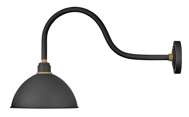 Hinkley - 10554TK - One Light Outdoor Lantern - Foundry Dome - Textured Black