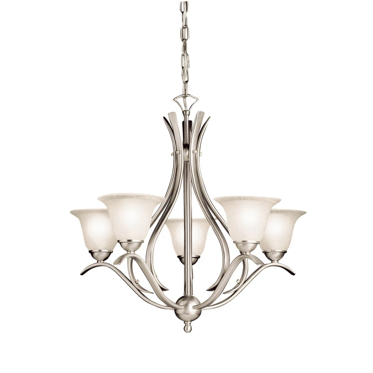 Kichler - 2020NI - Five Light Chandelier - Dover - Brushed Nickel
