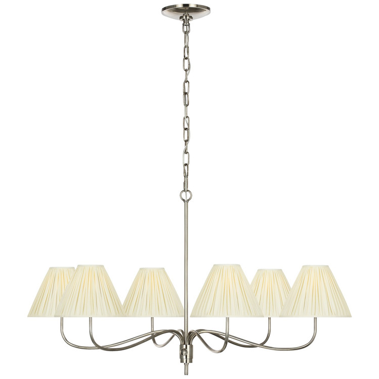 Visual Comfort Signature - CHC 5710PWT-SP - LED Chandelier - Hollings - Pewter