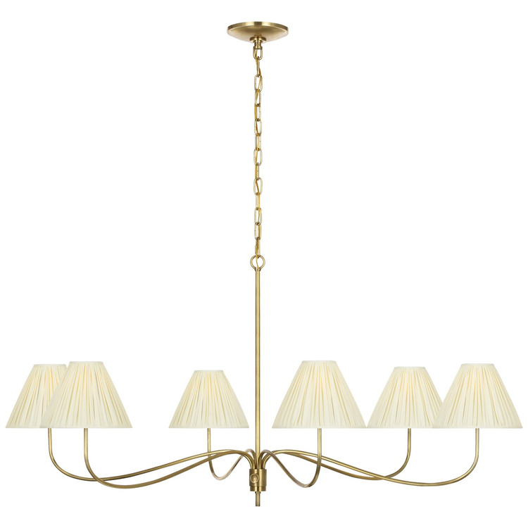 Visual Comfort Signature - CHC 5711AB-SP - LED Chandelier - Hollings - Antique-Burnished Brass