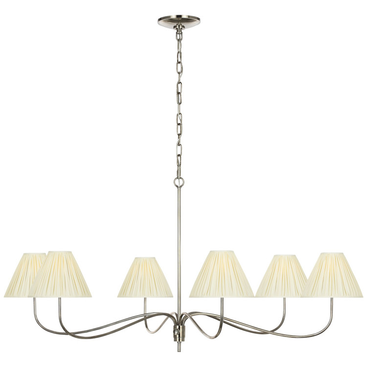 Visual Comfort Signature - CHC 5711PWT-SP - LED Chandelier - Hollings - Pewter