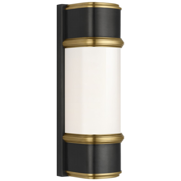 Visual Comfort Signature - TOB 2520BZ/HAB-WG - LED Bath Sconce - Rally - Bronze and Hand-Rubbed Antique Brass