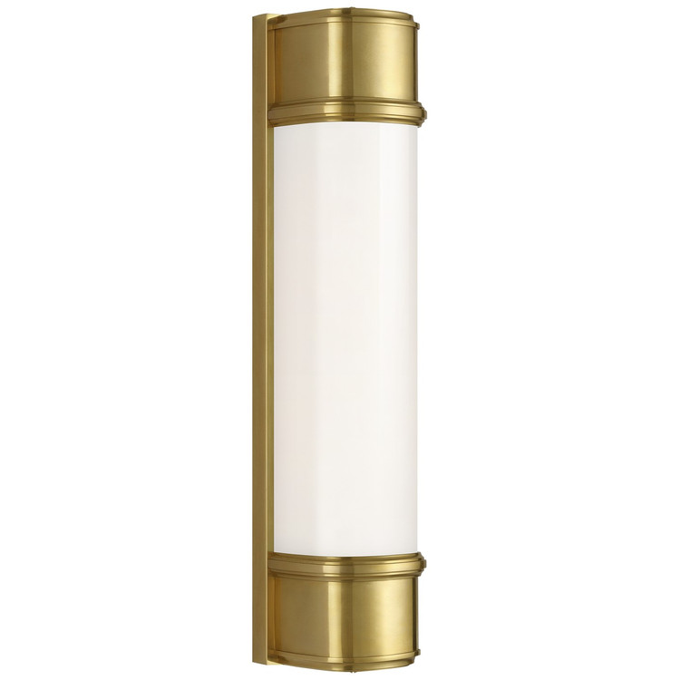 Visual Comfort Signature - TOB 2521HAB-WG - LED Bath Sconce - Rally - Hand-Rubbed Antique Brass