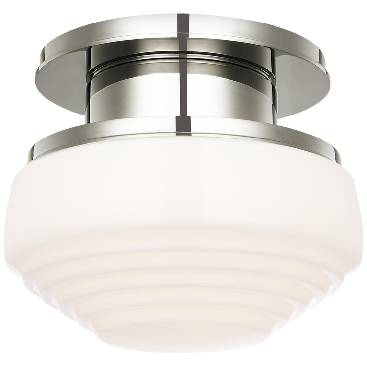 Visual Comfort Signature - TOB 4525PN-WG - LED Flush Mount - Rally - Polished Nickel